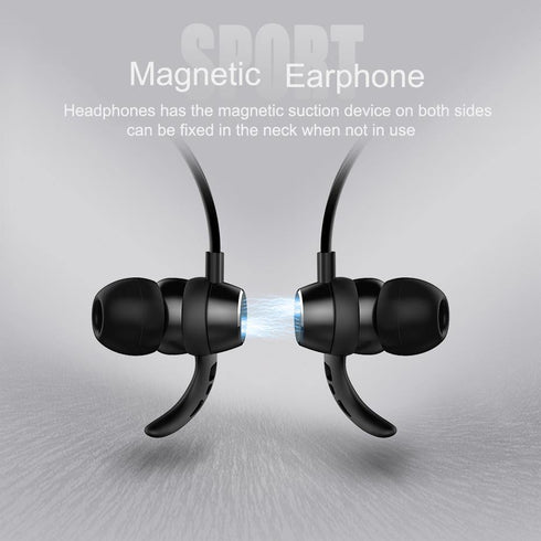 HOCO Metal Sport Bluetooth Headphone Sweatproof Earphone Magentic Earpiece Stereo Wireless Headset for Mobile Phone - WooTech Online Shopping