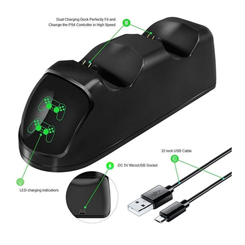 PS4 Dual Fast Charging Controller Station With LED Display - WooTech Online Shopping In SA