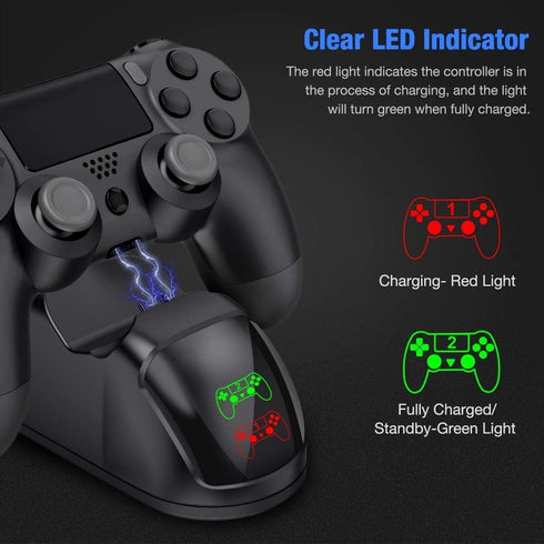 PS4 Dual Fast Charging Controller Station With LED Display - WooTech Online Shopping In SA