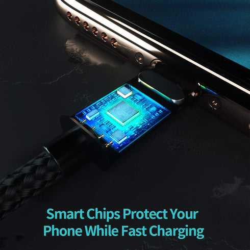 ROMOSS Multi Charger Cable 2-in-1 iPhone and Android USB C Charging Cable - CB219 - WooTech Online Shopping In SA