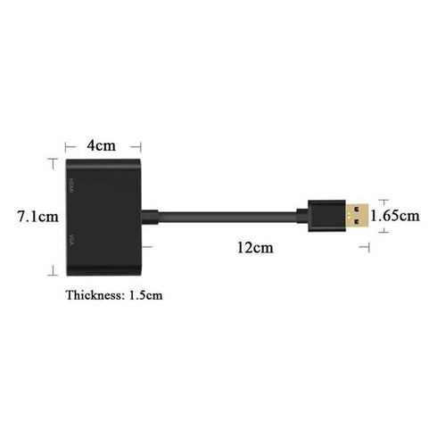 USB 3.0 To VGA/HDMI Adapter