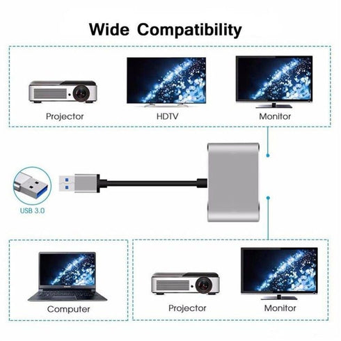 USB 3.0 To VGA/HDMI Adapter
