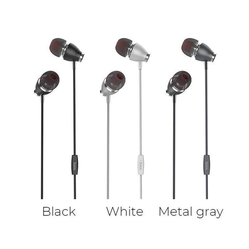 hoco ariose universal earphones with mic m28 white - WooTech Online Shopping