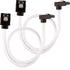SATA 3.0 Data Cable For Hdd / SSD - Premium White Sleeved SATA 6Gbps 50Cm 90 bend sata Cable - WooTech Online Shopping In SA