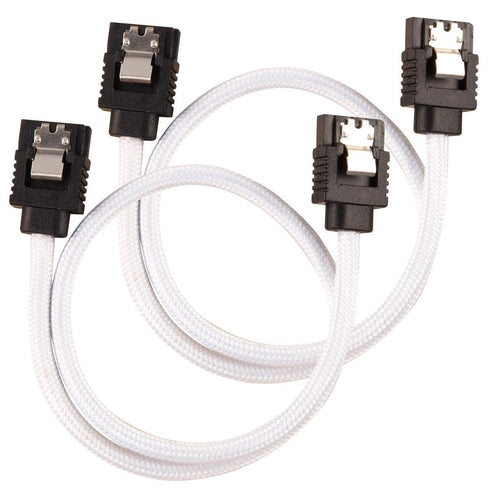 SATA 3.0 Data Cable For Hdd / SSD - Premium White Sleeved SATA 6Gbps 50Cm sata Cable- Woo - WooTech Online Shopping In SA