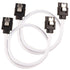 SATA 3.0 Data Cable For Hdd / SSD - Premium White Sleeved SATA 6Gbps 50Cm sata Cable- Woo - WooTech Online Shopping In SA