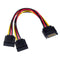 SATA Power Splitter Y Cable Adapter-1 Male to 2 Female - WooTech Online Shopping In SA