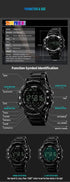 SKMEI 1226 Waterproof Alarm Bluetooth Sports Watch - WooTech Online Shopping In SA