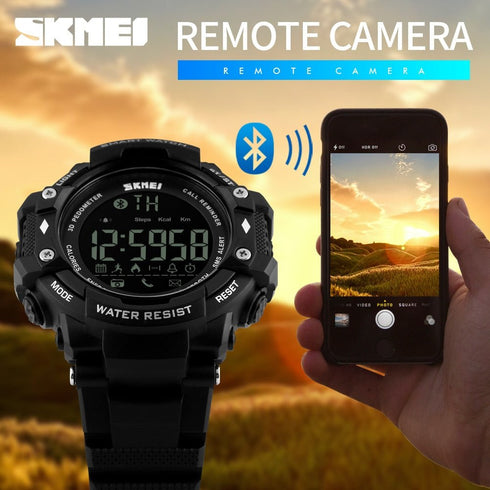 SKMEI 1226 Waterproof Alarm Bluetooth Sports Watch - WooTech Online Shopping In SA