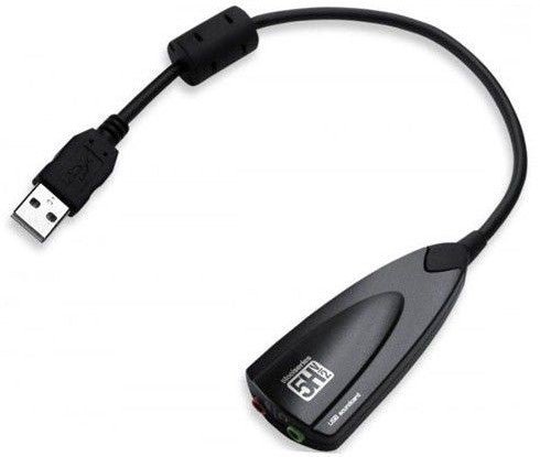 Steel Sound 5Hv2 Virtual 7.1 Channel USB External Sound Card with cord - WooTech Online Shopping In SA
