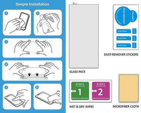 Tempered Glass Screen Protector for iPhone 6 & 6S - WooTech Online Shopping In SA