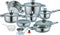 Tommy Leopard LD-3068 Stainless Steel Cookware Pot Set - 21 Piece - WooTech Online Shopping In SA