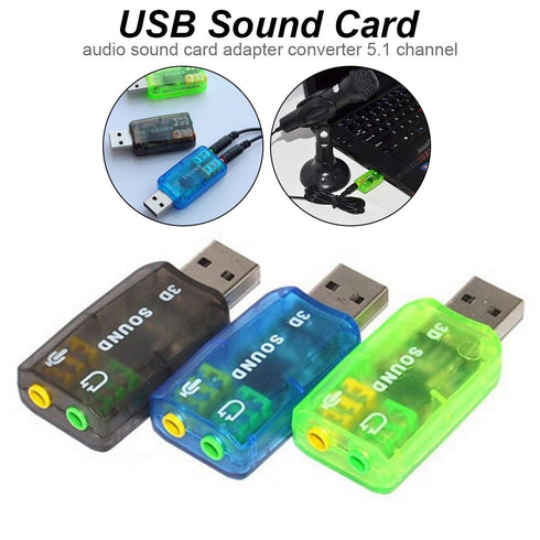 USB Sound Card Virtual 5.1 - WooTech Online Shopping In SA