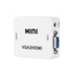 VGA to HDMI 1080p Full Hd Video Converter - White - WooTech Online Shopping In SA