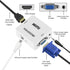 VGA to HDMI 1080p Full Hd Video Converter - White - WooTech Online Shopping In SA