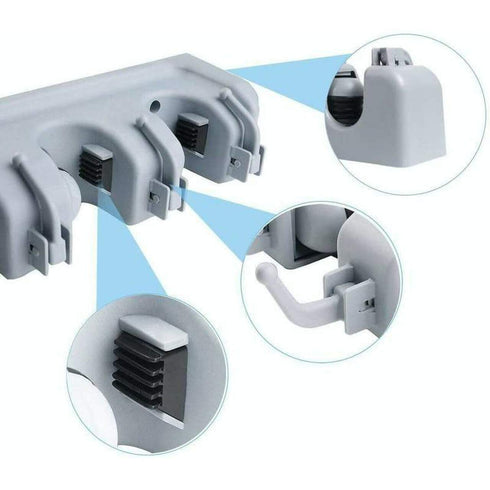 Wall Mounted Broom Holder - WooTech Online Shopping In SA
