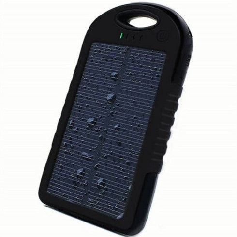 Waterproof Solar Power Bank Shockproof - With Two USB Outputs - Blue - WooTech Online Shopping In SA