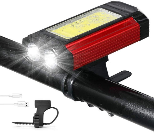 Waterproof USB Rechargeable Bike Front Light - WooTech Online Shopping In SA