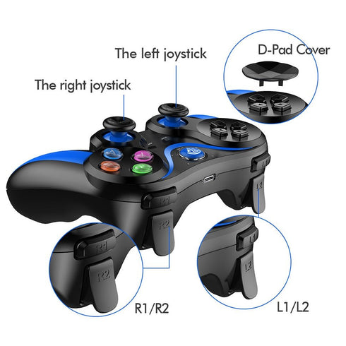 Wireless Bluetooth Gamepad Controller Joystick For Android -Ios - PC -PS3 VA-013 - WooTech Online Shopping In SA